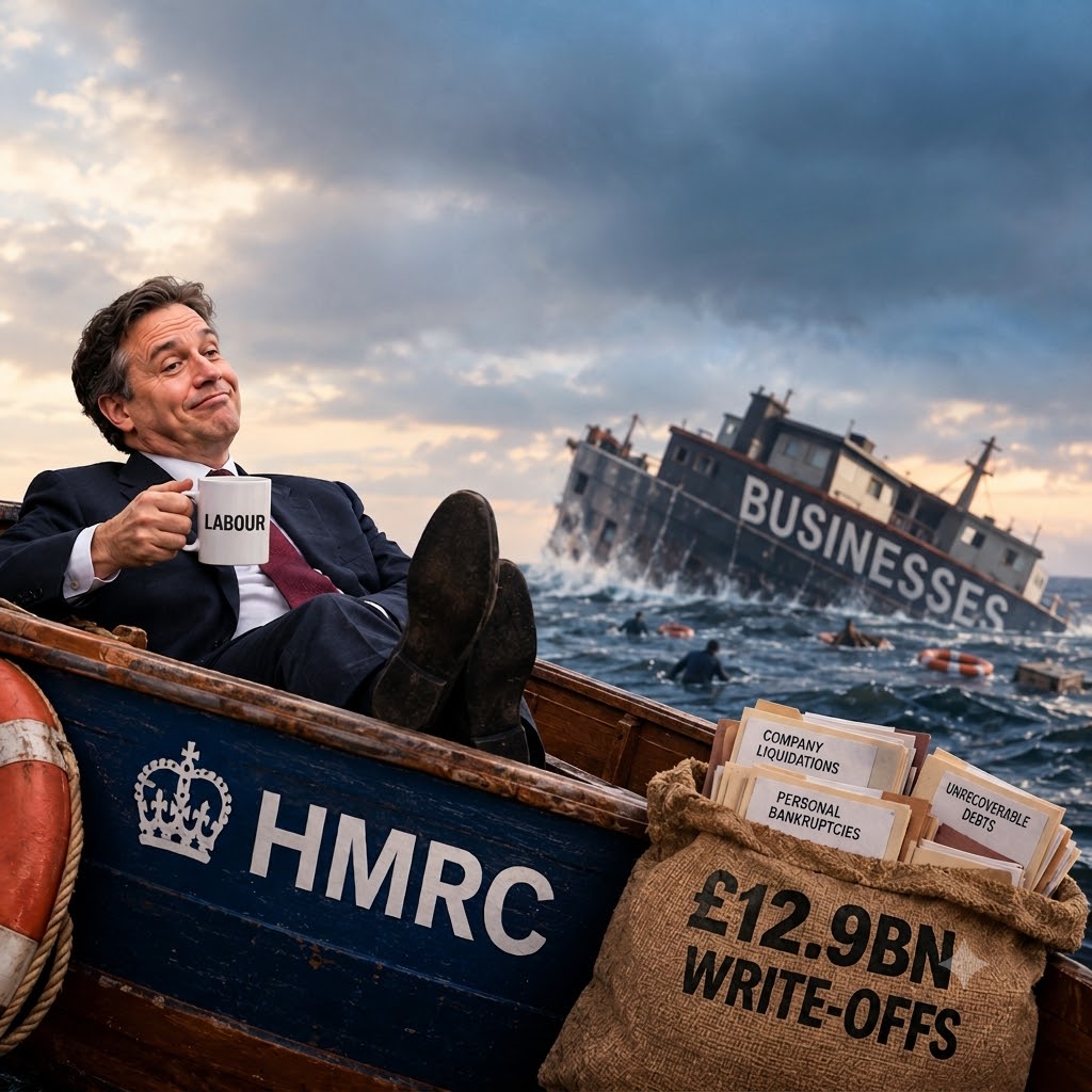 Tax Losses Soar to £13bn as Crushing Taxes Force Firms to Collapse